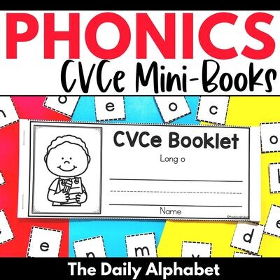 Phonics CVCe Word Mini Books | Long Vowel Practice