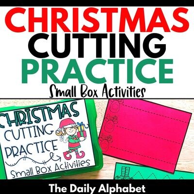 Christmas Cutting Practice | Holiday Cutting Practice | Scissor Skills