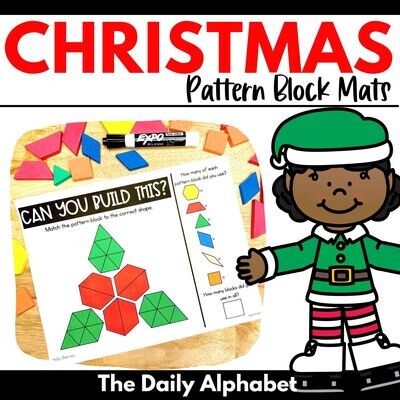 Christmas Pattern Block Mat Activities