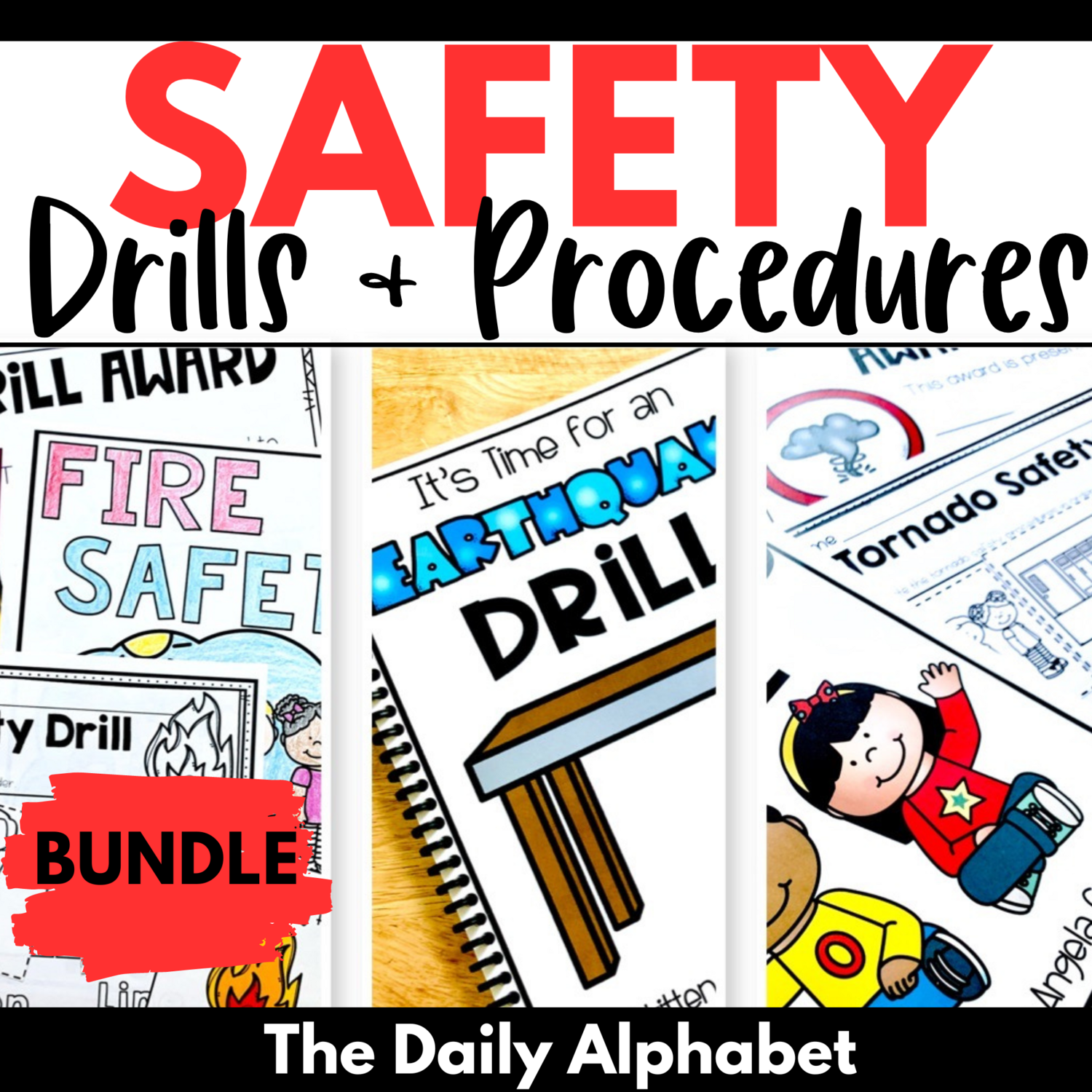 Safety Drills & Procedures (Fire, Tornado, Lockdown, Earthquake) Bundle