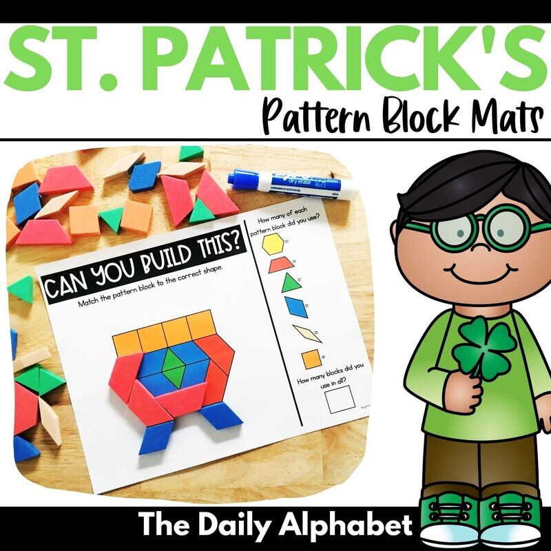 St. Patrick's Day Pattern Block Mats