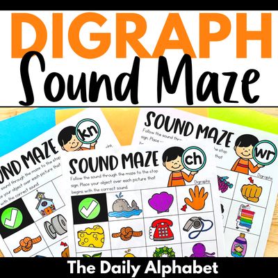Digraph Sound Mazes | Consonant Digraphs Activity