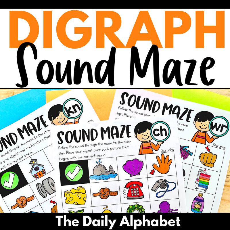 Digraph Sound Mazes | Consonant Digraphs Activity