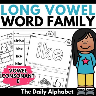 Long Vowel Consonant E Worksheets | CVCe Practice Pages