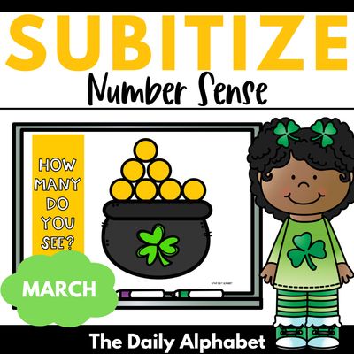 St. Patrick's Day Number Sense | Spring Quick Images for March