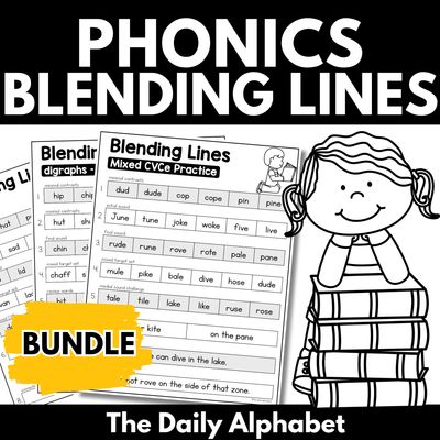 Blending Lines Bundle, Phonics Decoding