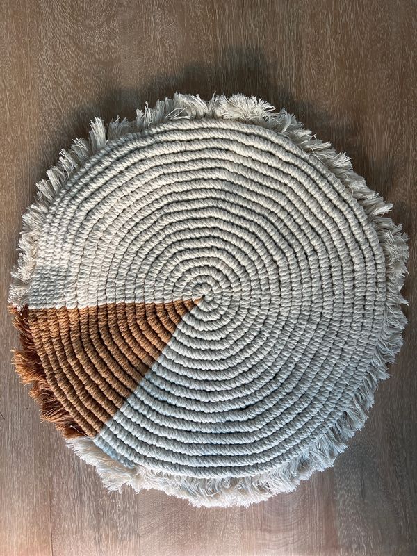 Macramé Placemat - Mustard