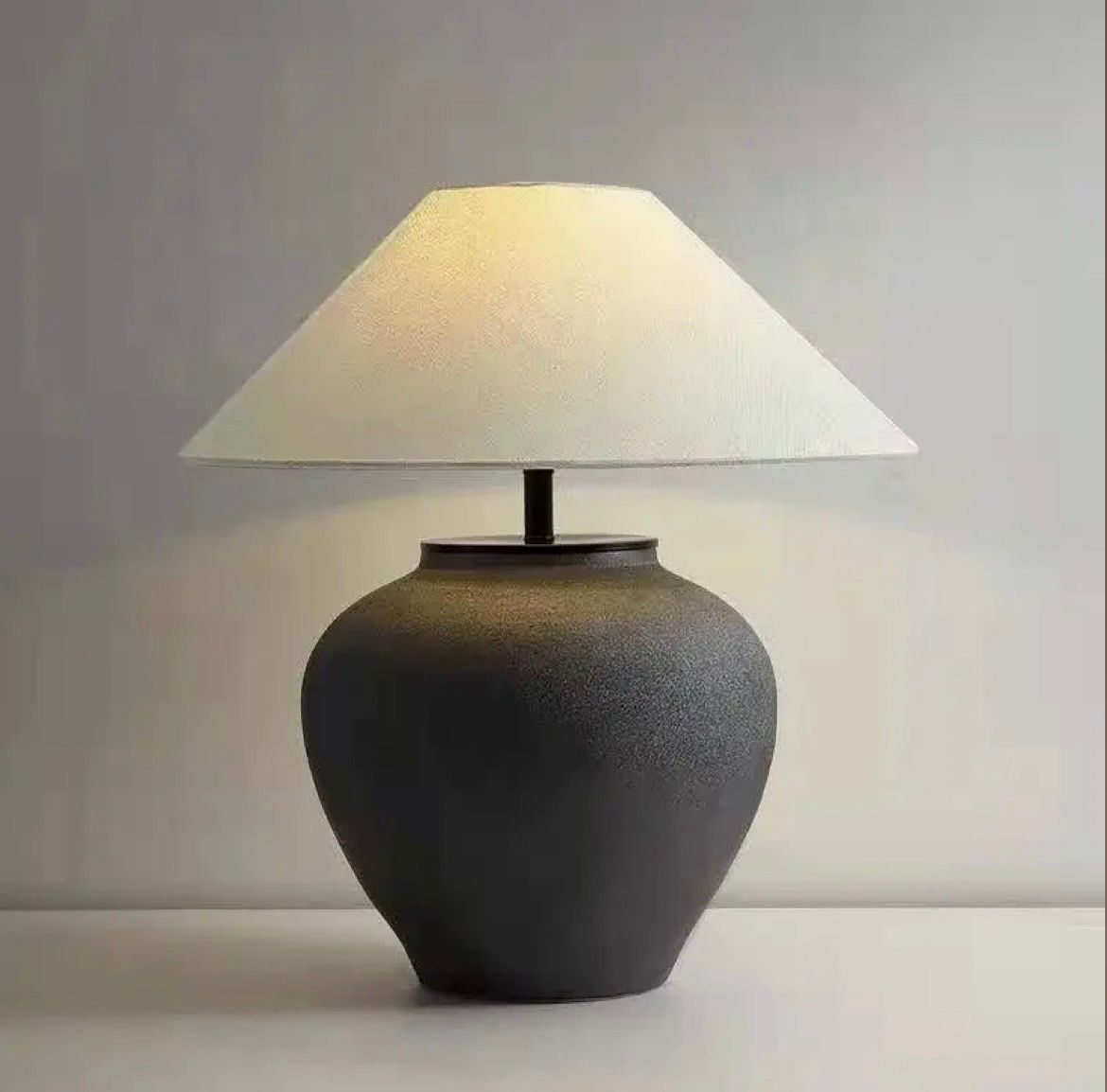 Ceramic Lamp Black