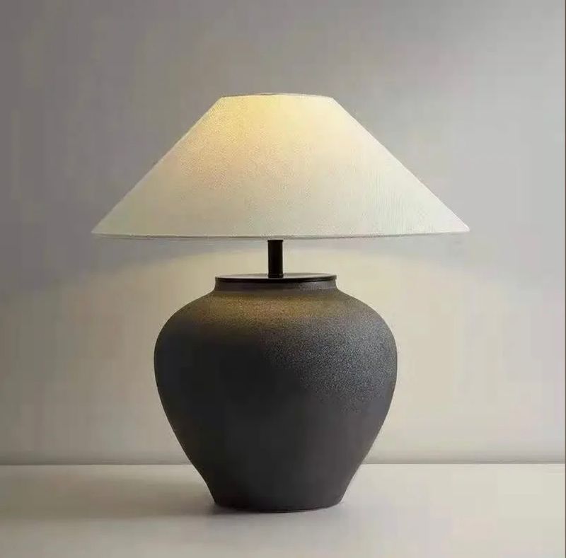 Ceramic Lamp Black