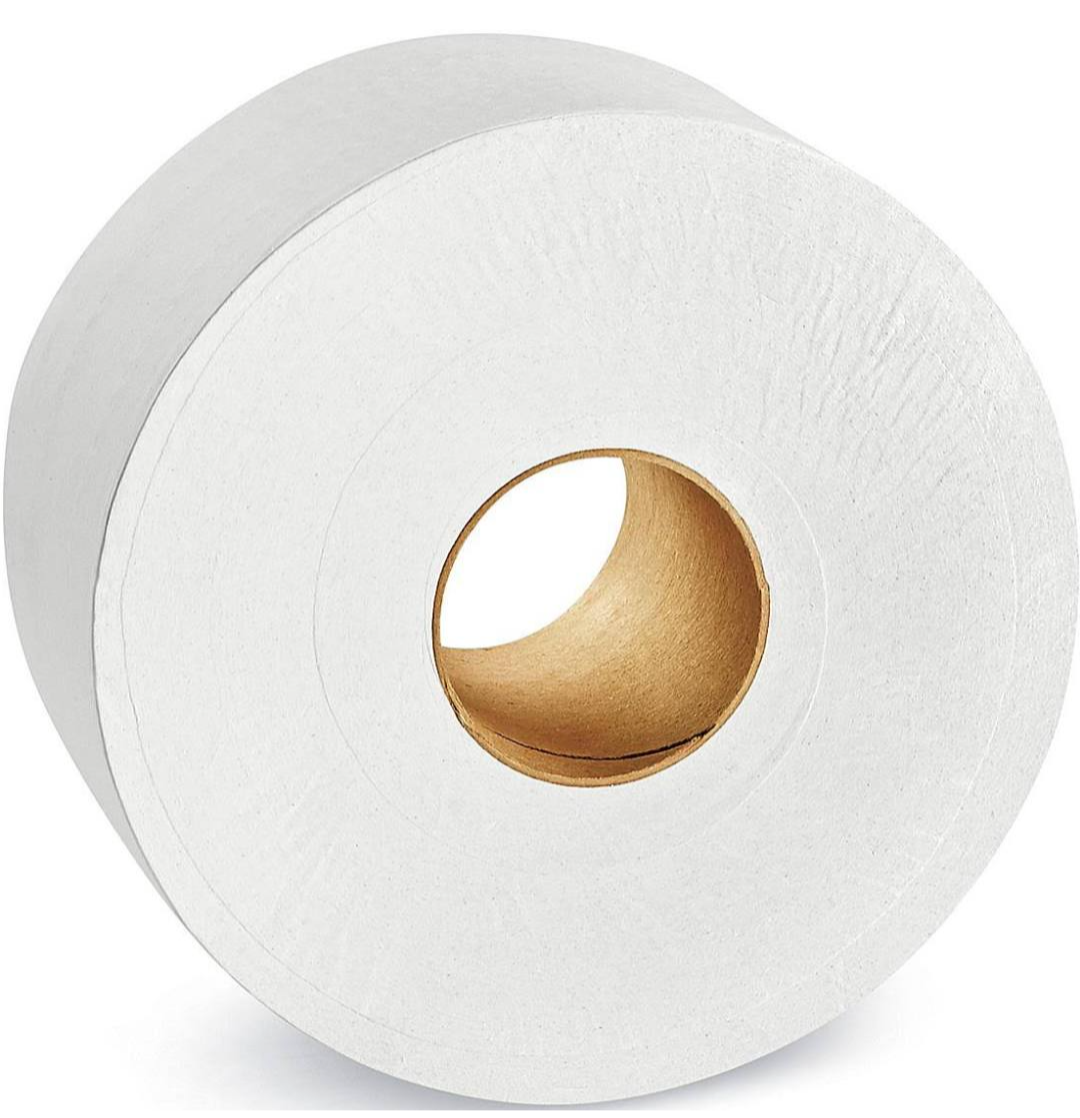 6rolls of 2-Ply Jumbo Toilet Paper, 9” Commercial Bathroom Tissue, 1000 Ft. Long, 9-inch Jumbo Roll