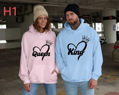 (Birthday) King Queen Hoodies • King Queen Gift Idea • Couple Matching Hoodie • Queen And King Hoodies • Couple Hoodie
