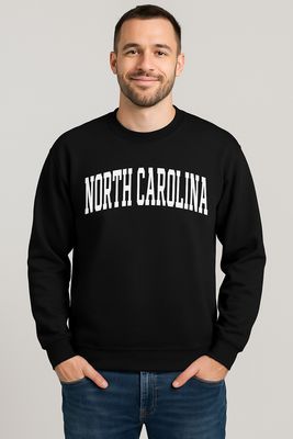North Carolina Sweatshirt adult unisex  N Carolina printing sweat t-shirt