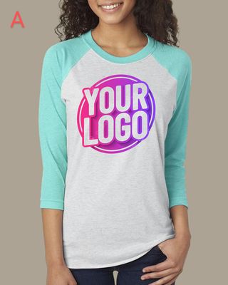 Next Level 6051 Unisex Triblend 3/4-Sleeve Raglan