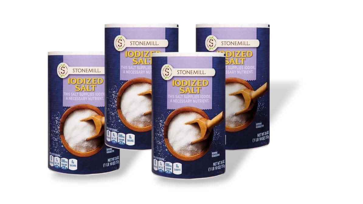 4 CT of Stone mill Iodized Salt