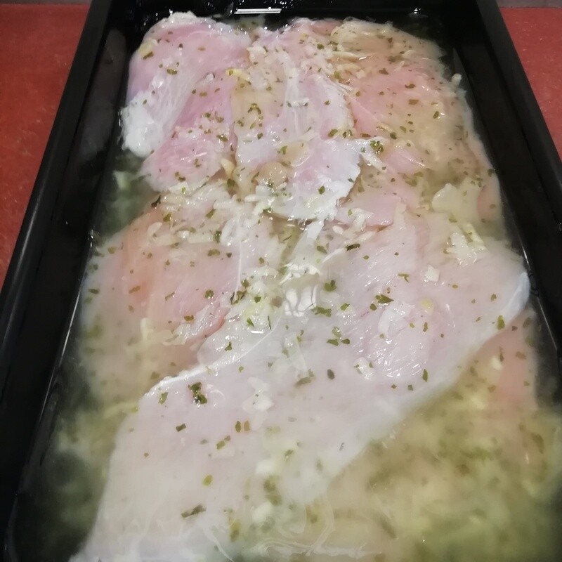 Pechuga de Pavo al ajillo