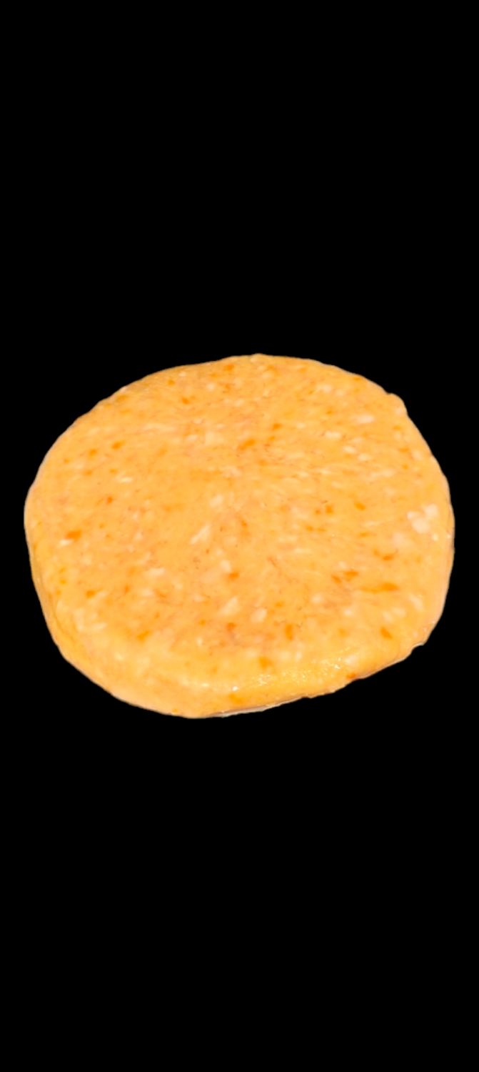 Hamburguesa de pollo con zanahoria
