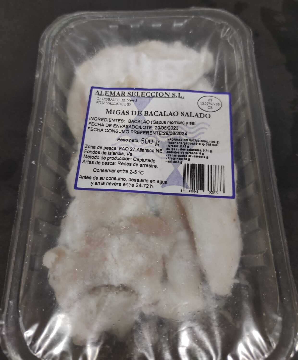 Migas de Bacalao 8,99 € /Ud.
