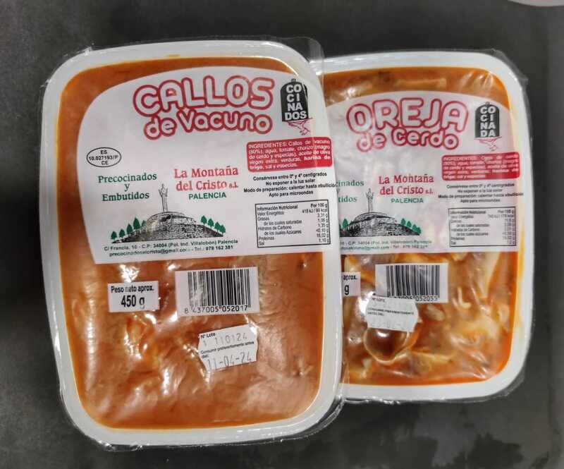 Callos/Oreja Precocinados
