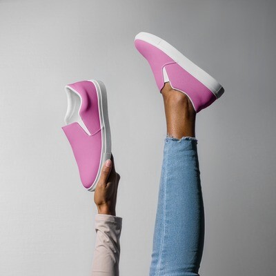Purple pink women’s slip-on canvas shoes in sizes US5-12
