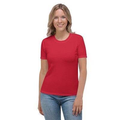 Red premium women's t-shirt