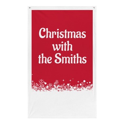 Personalized Christmas flag