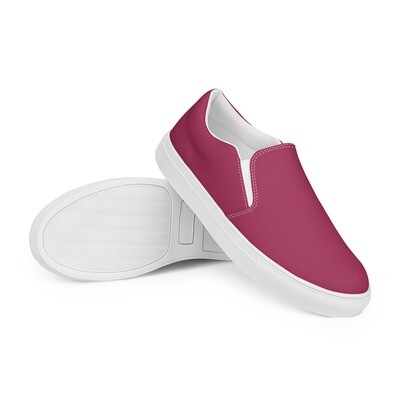 Women’s mauve slip-on canvas shoes