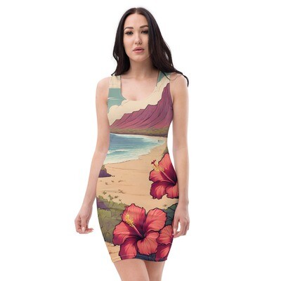 Hawaiian tropical beach dress