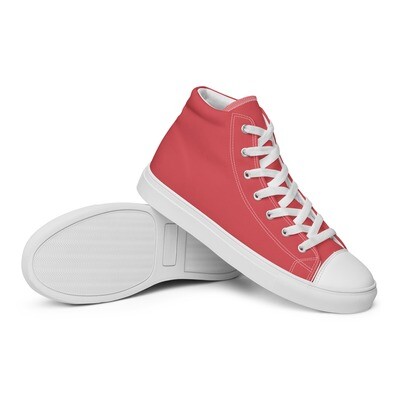 Women’s retro red high top canvas shoes