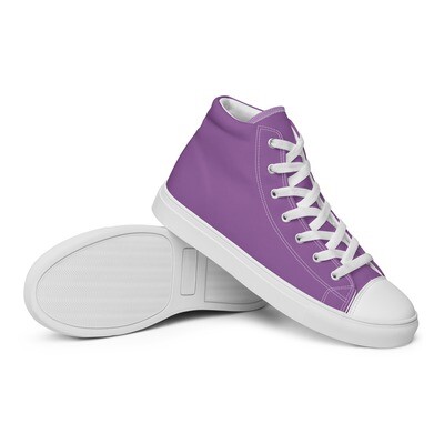 Women’s purple high top canvas shoes