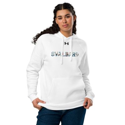 Under Armour® hoodie with text Svalbard