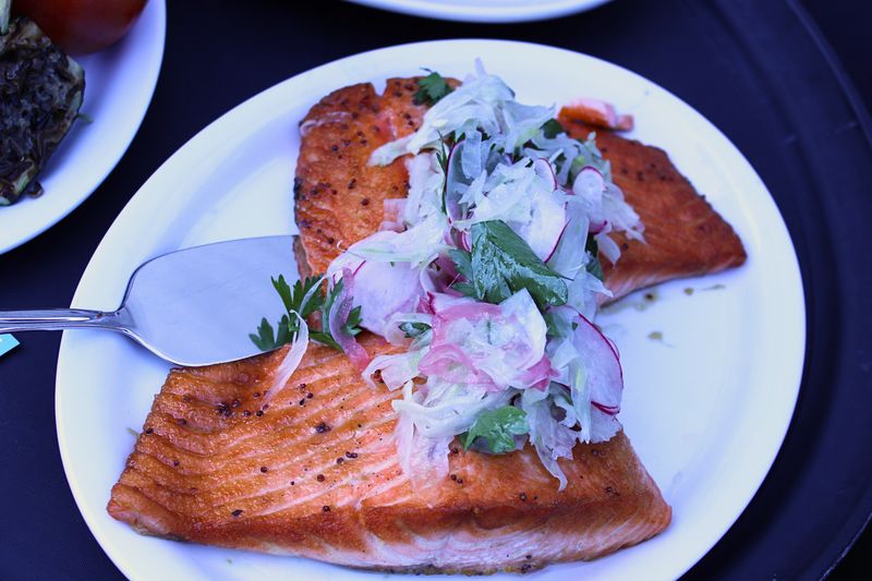 Maple Mustard Glazed Salmon (df, gf)