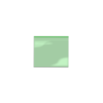 ZIP 80 X 60 X 0.09 ALL GREEN 100 UNITS