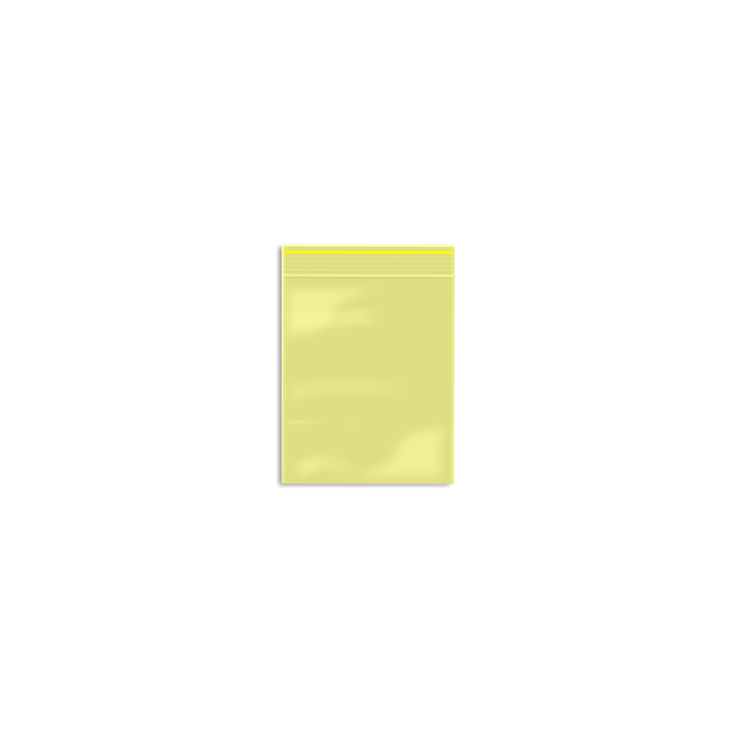 ZIP 55 X 65 X 0.09 ALL YELLOW 100 UNITS