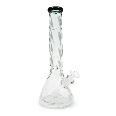 GLASS BONG 37CM ​​BEAKER ICE TWISTER