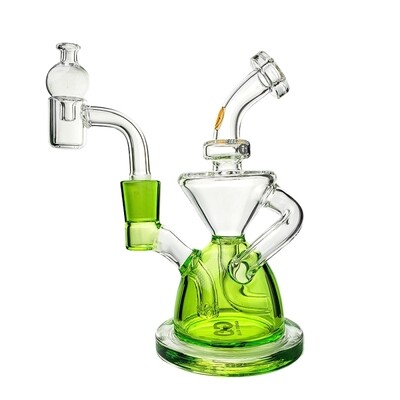 GOODY GLASS TWISTER MINI RIG KIT 4-PIEZAS - green