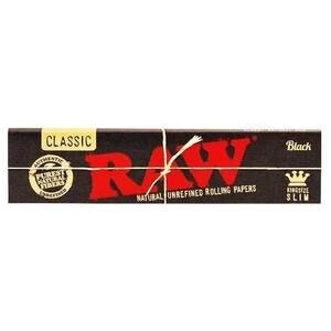 RAW BLACK KING SIZE SLIM 1 UNIT
