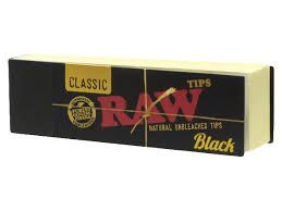 RAW BLACK TIPS 1 UNIT