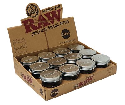 RAW MASON JAR CRYSTAL 10 oz