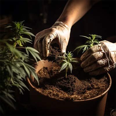 Substrate for Growing Cannabis in Pots