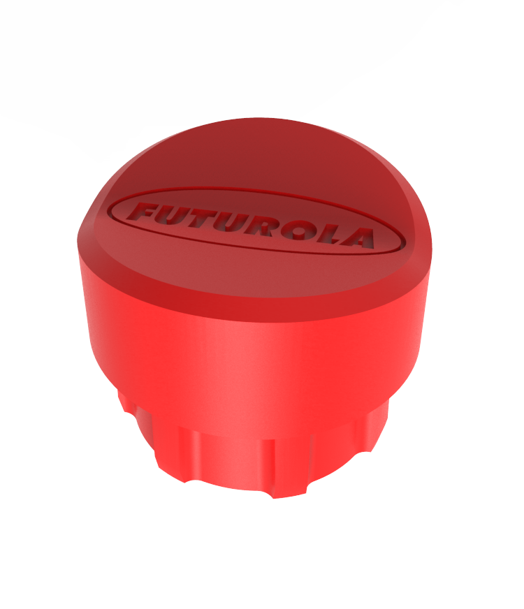 Cigarettes transport tube cap FUTUROLA RED