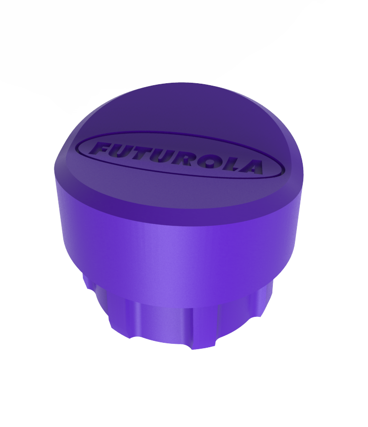 Cigarettes transport tube cap FUTUROLA PURPLE