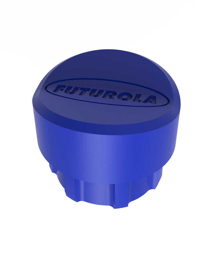 Cigarettes transport tube cap FUTUROLA DARK BLUE