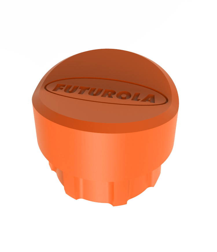 Cigarettes transport tube cap FUTUROLA ORANGE