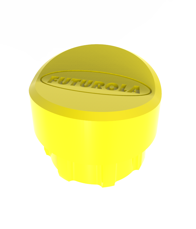 CAP FOR TUBES FUTUROLA YELLOW