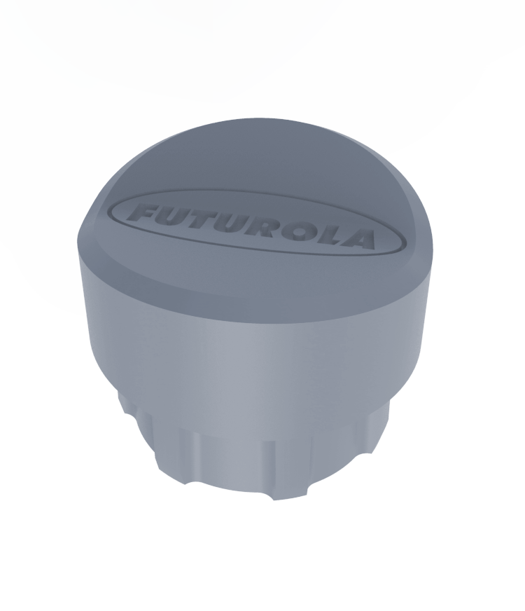 Cigarettes transport tube cap FUTUROLA GRAY