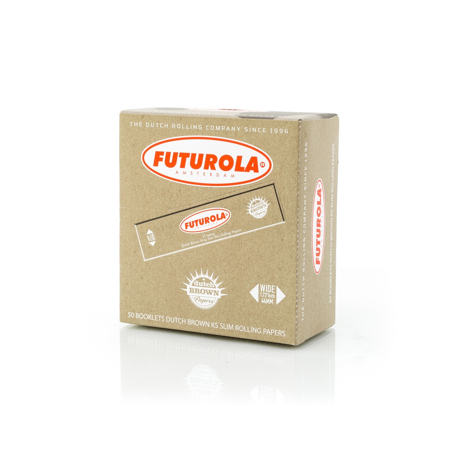 FUTUROLA Rolling Paper Booklets Dutch Brown King Size Wide Orange 50 units