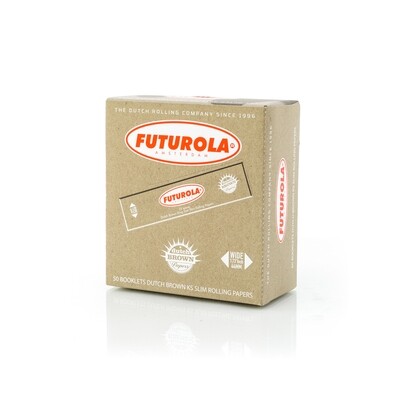 FUTUROLA Rolling Paper Booklets Dutch Brown King Size Wide Orange 50 units