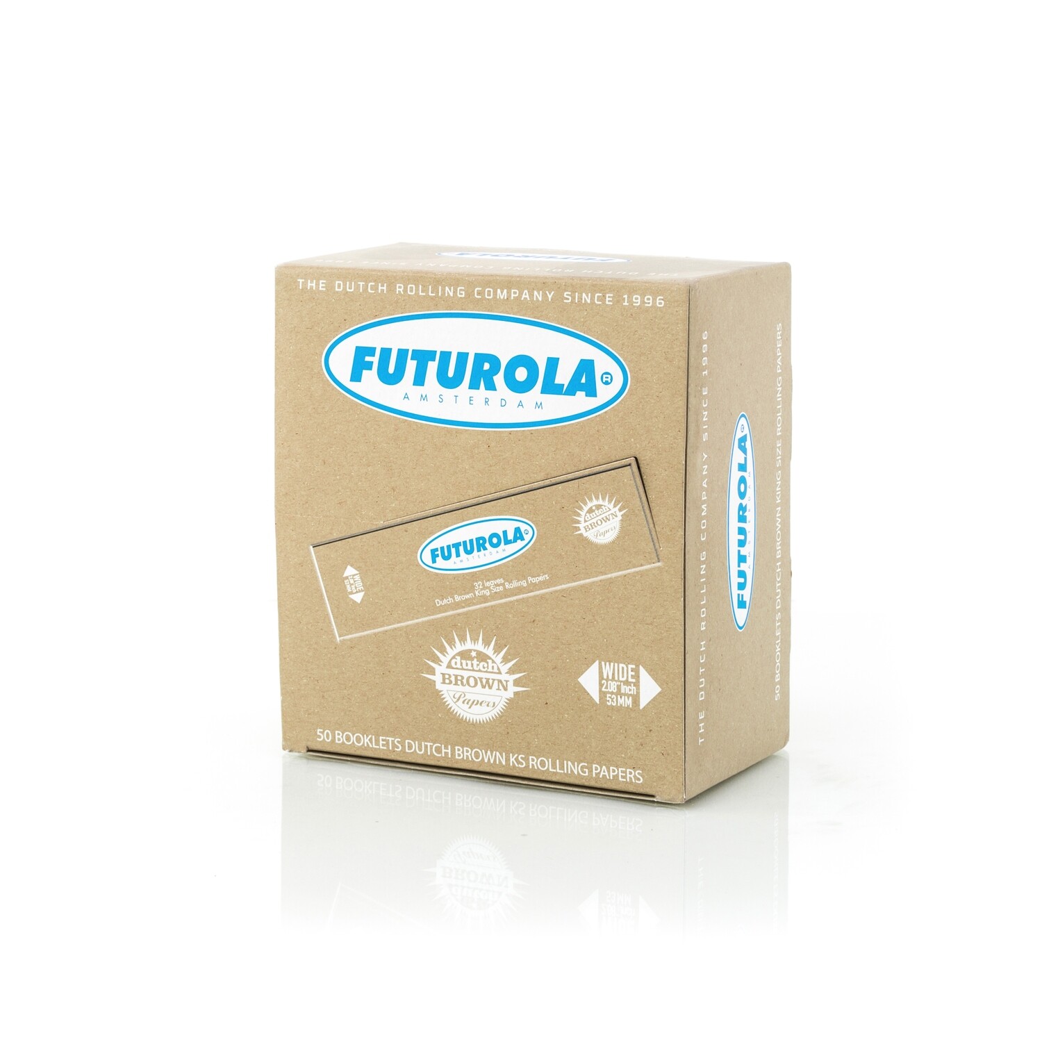 FUTUROLA PAPER BOOKS DUTCH BROWN KING SIZE WIDE BLUE 50 UNITS