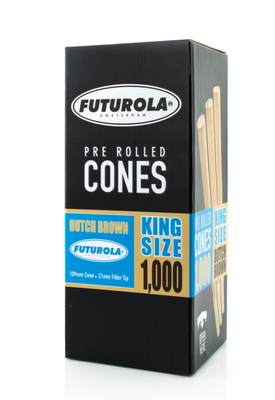 FUTUROLA CONE DUTCH BROWN KING SIZE 1000 UNITS