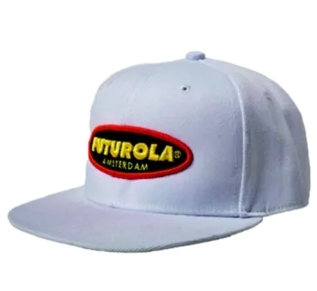 Gorra de Beisbol FUTUROLA blanca con logo en negro